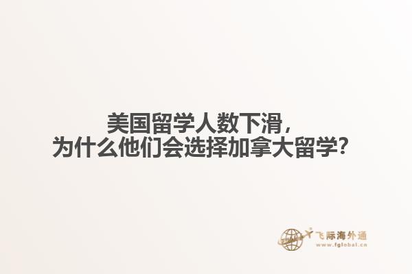 美國留學人數下滑，為什么他們會選擇加拿大留學？