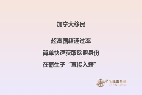 加拿大移民項目優勢