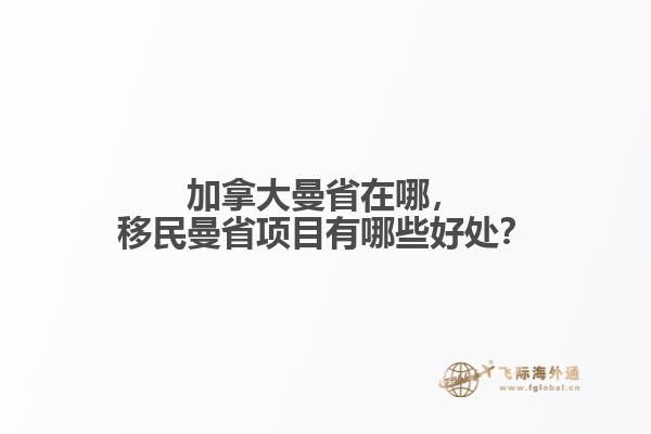 加拿大曼省在哪，移民曼省項目有哪些好處？
