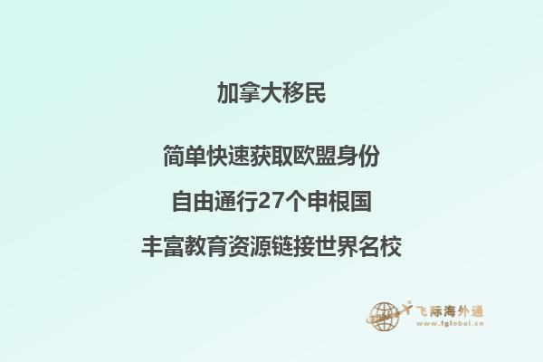 移民加拿大項目優勢有什么
