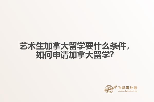 藝術生加拿大留學要什么條件