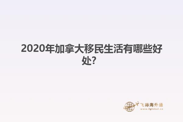 2020年加拿大移民生活有哪些好處？