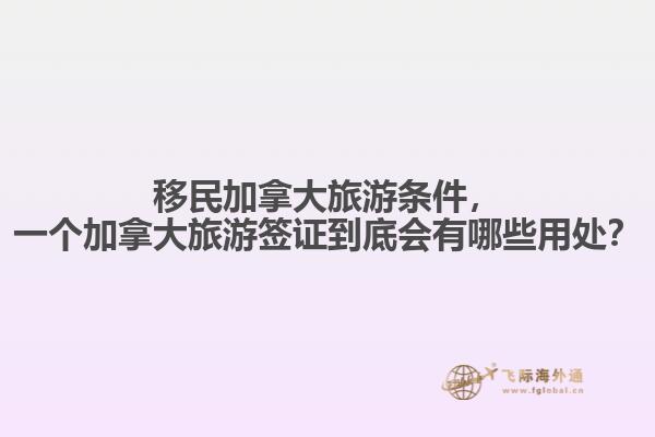移民加拿大旅游條件，一個加拿大旅游簽證到底會有哪些用處？