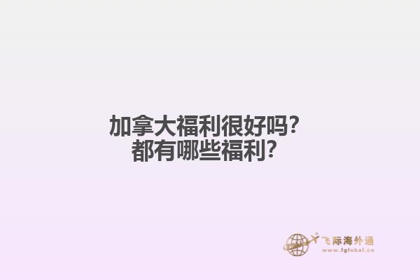 加拿大福利很好嗎？都有哪些福利？