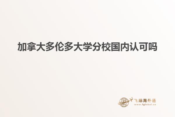 加拿大多倫多大學分校國內認可嗎