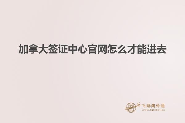 加拿大簽證中心官網怎么才能進去