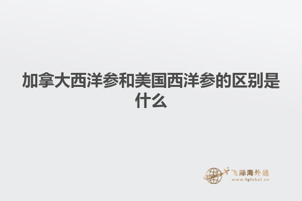 加拿大西洋參和美國西洋參的區別是什么