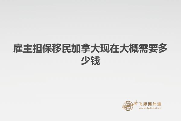 雇主擔保移民加拿大現在大概需要多少錢