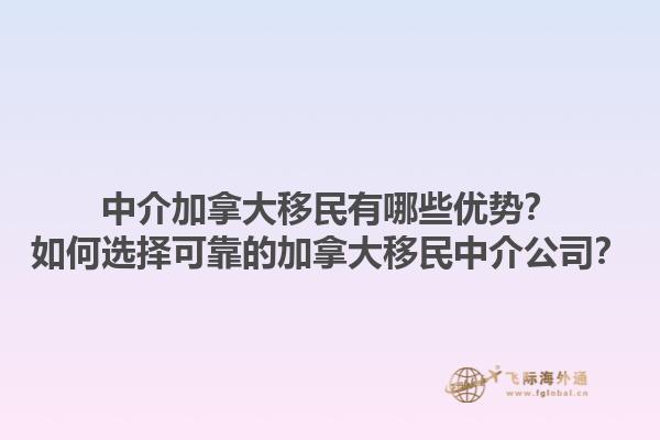 中介加拿大移民有哪些優勢？如何選擇可靠的加拿大移民中介公司？