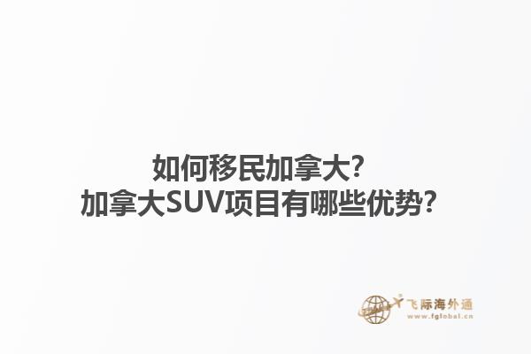 如何移民加拿大？加拿大SUV項目有哪些優勢？