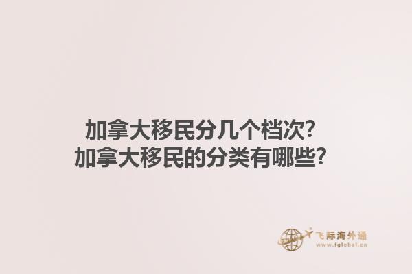 加拿大移民分幾個檔次？加拿大移民的分類有哪些？1.jpg