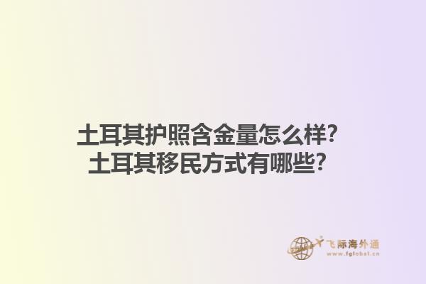 土耳其護照含金量怎么樣？土耳其移民方式有哪些？1.jpg