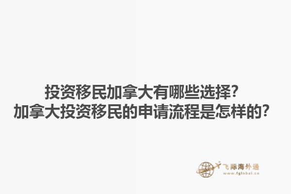 投資移民加拿大有哪些選擇？加拿大投資移民的申請流程是怎樣的？1.jpg