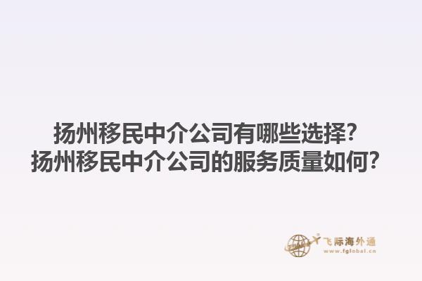 揚州移民中介公司有哪些選擇？揚州移民中介公司的服務質量如何？1.jpg