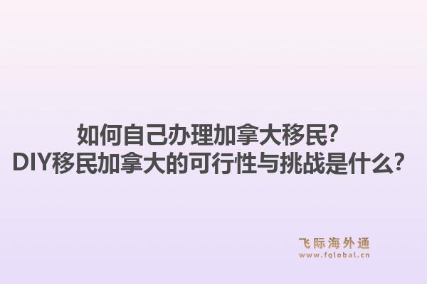 如何自己辦理加拿大移民？DIY移民加拿大的可行性與挑戰是什么？1.jpg