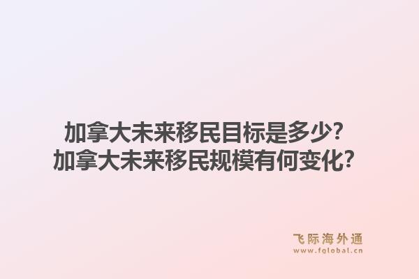 加拿大未來移民目標是多少？加拿大未來移民規模有何變化？1.jpg
