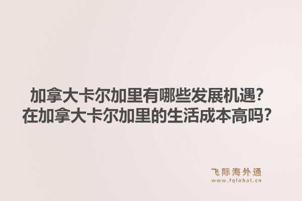 加拿大卡爾加里有哪些發展機遇？在加拿大卡爾加里的生活成本高嗎？1.jpg