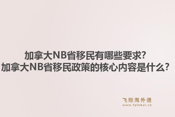 加拿大NB省移民有哪些要求？加拿大NB省移民政策的核心內容是什么？1.jpg